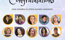 2018 Women in STEM Award winners