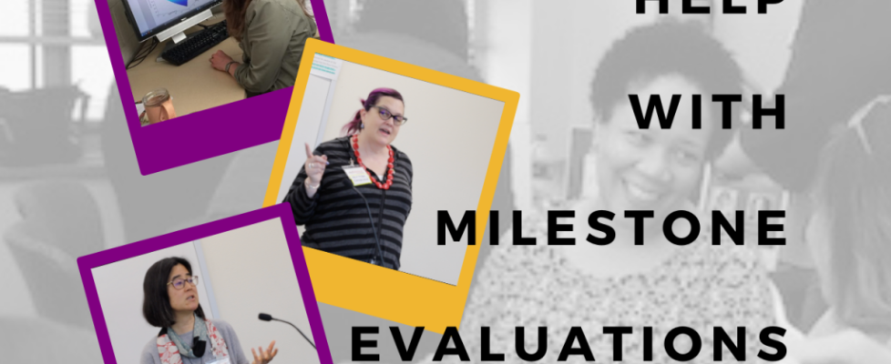 Copy of Help with milestone evaluations