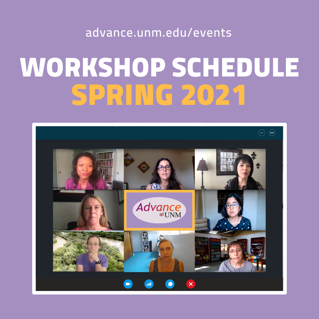 Advance at UNM announces spring 2021 schedule Advance at UNM