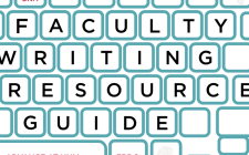 Decorative cover image for the Faculty Writing Resources Guide