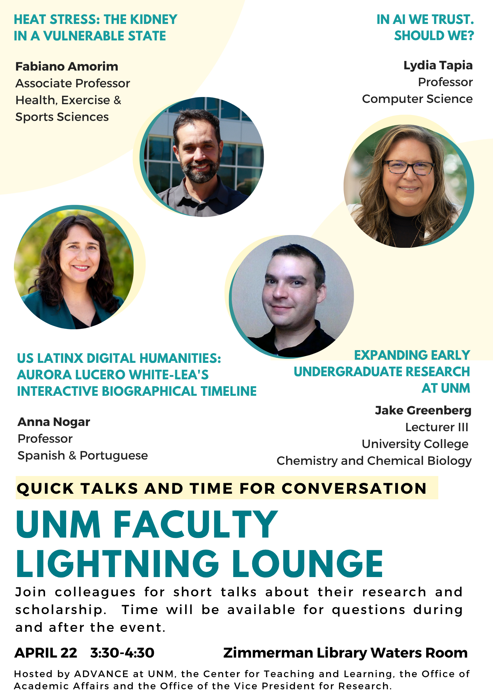 UNM Faculty Lightning Lounge poster