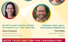 Poster of speakers for the Faculty Lightning Lounge